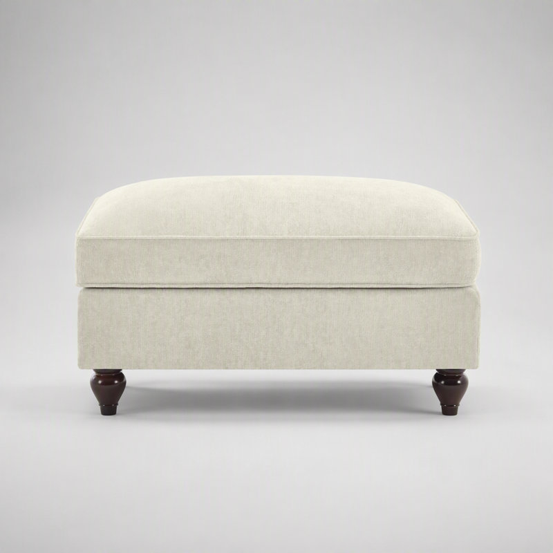 Pouf en chenille avec volants amovibles et configurations multiples, idéal pour les espaces de vie polyvalents., Beige