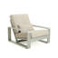 Chaise longue d'extérieur et d'intérieur en aluminium, structure avec coussin, ensemble de 2-196064330-196064329