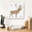  «Natural Reindeer F» par Erin Clark, art mural sur toile, 37 po x 37 po-904482016