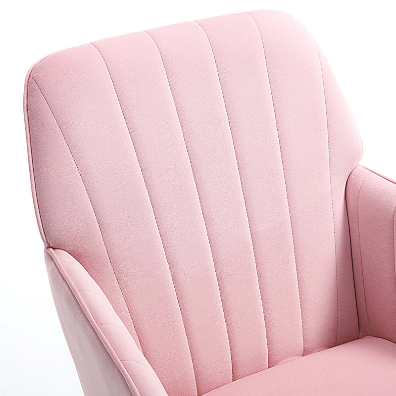 Fauteuil ergonomique pivotant, dossier en velours, fauteuil de bureau réglable