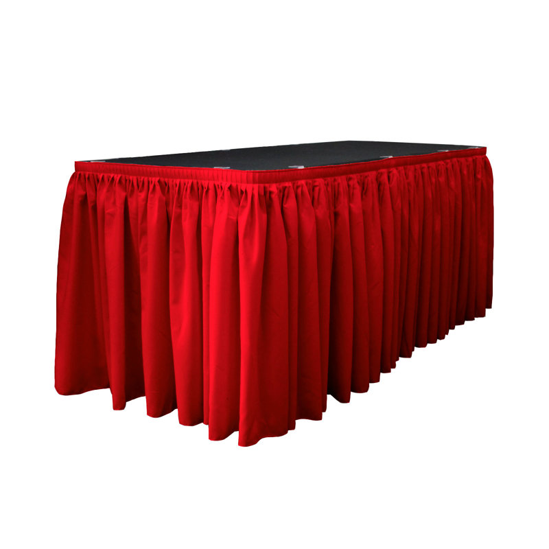 Table Skirt, 252" L x 29" W, Rust