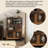 39.37"New Chinese-style solid wood black walnut brown display cabinet and storage rack-81650247