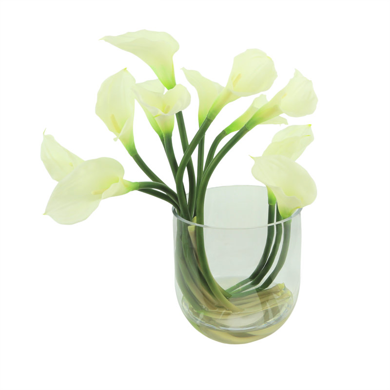 Calla Lilies In Glass Vase