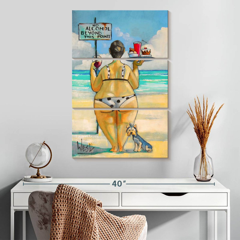 Ketti No Alcohol Beyond This Point, 32" H x 20" W
