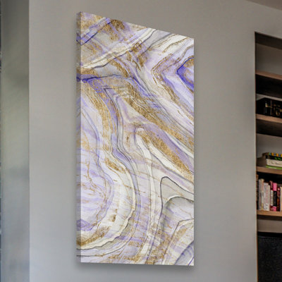 « améthyste & gold i », reproduction d’art sur toile tendue