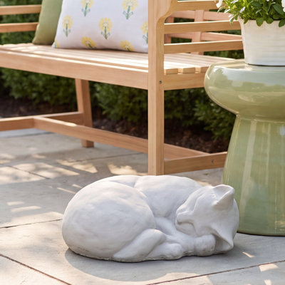 Classic Sleeping Cat Statue