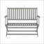 Banc de jardin pliable en bois d'acacia durable avec structure en X pour la détente en plein air.