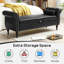 Banc de rangement rembourré Calvyn-170979668