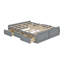 Structure de lit plateforme en bois grand format avec six tiroirs-6004117