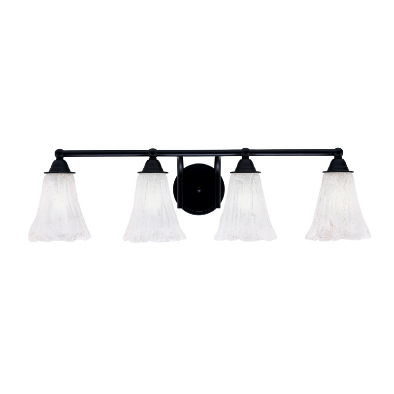 Barre d'éclairage de salle de bain 4 lumières Damera, Bleu