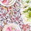 Chintz Multicolour Round Tablecloth-1838855688