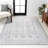 Hopedale Modern Persian Floral Gray Rug-804259409