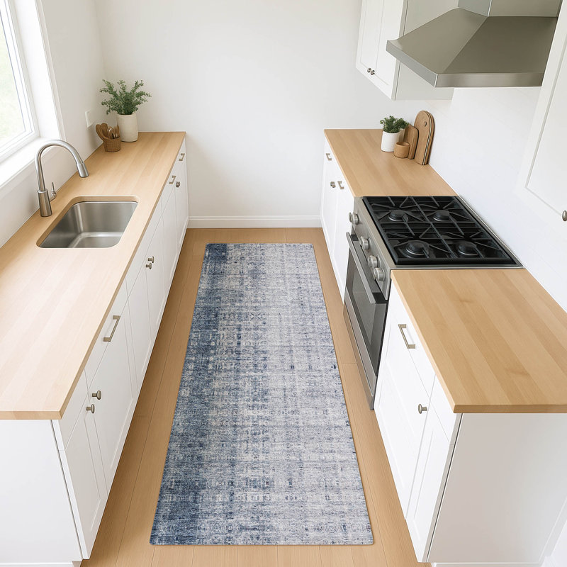 Tapis intérieur / extérieur lavable à la machine Derrick ACN2240, Tapis de couloir 2 pi 3 po x 7 pi 6 po