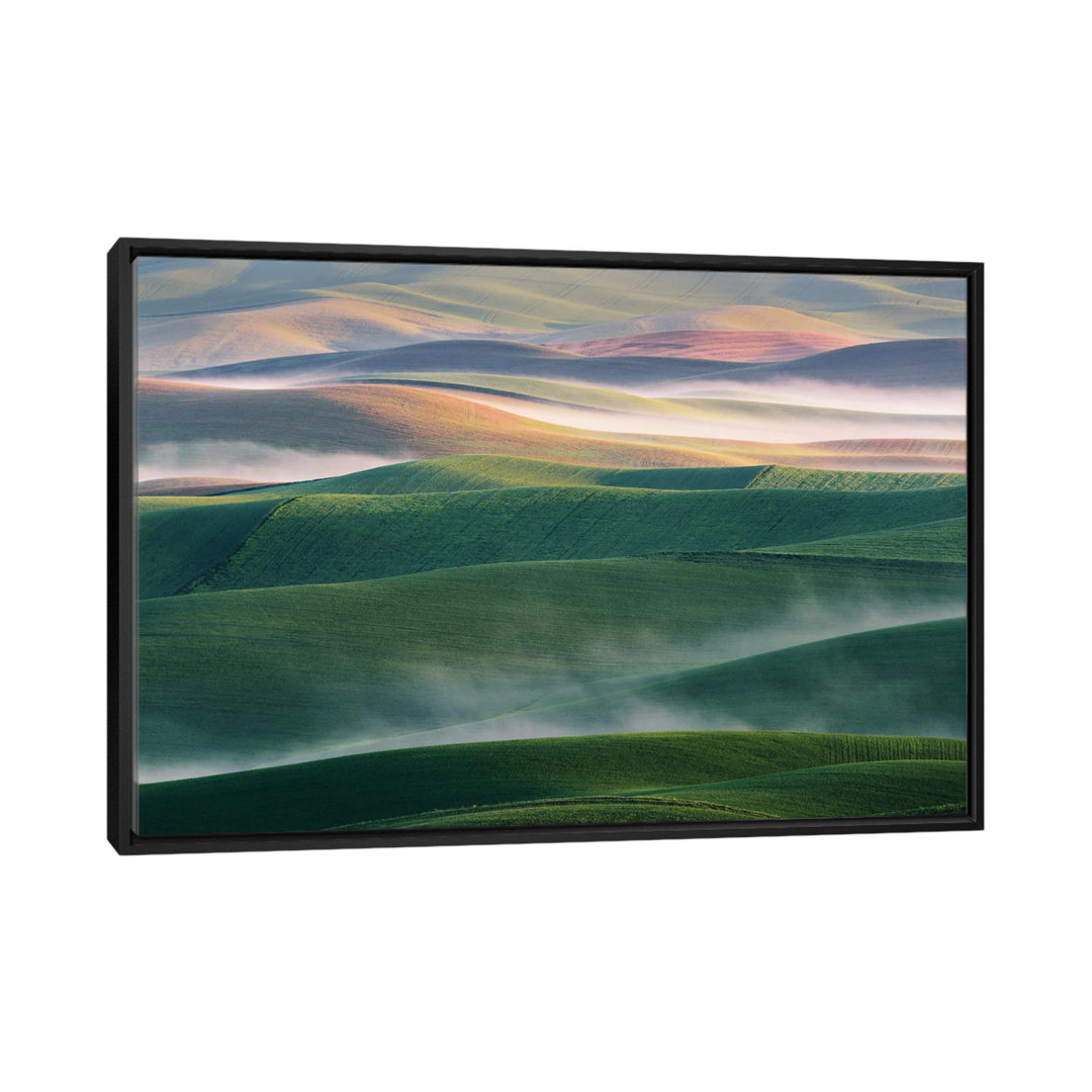 Foggy Morning by Austin - Floater Frame Print on Canvas