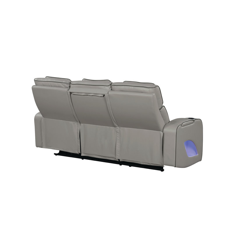 Canapé inclinable Nostrand - gris, Gris, 43'' H x 86'' W x 40''D