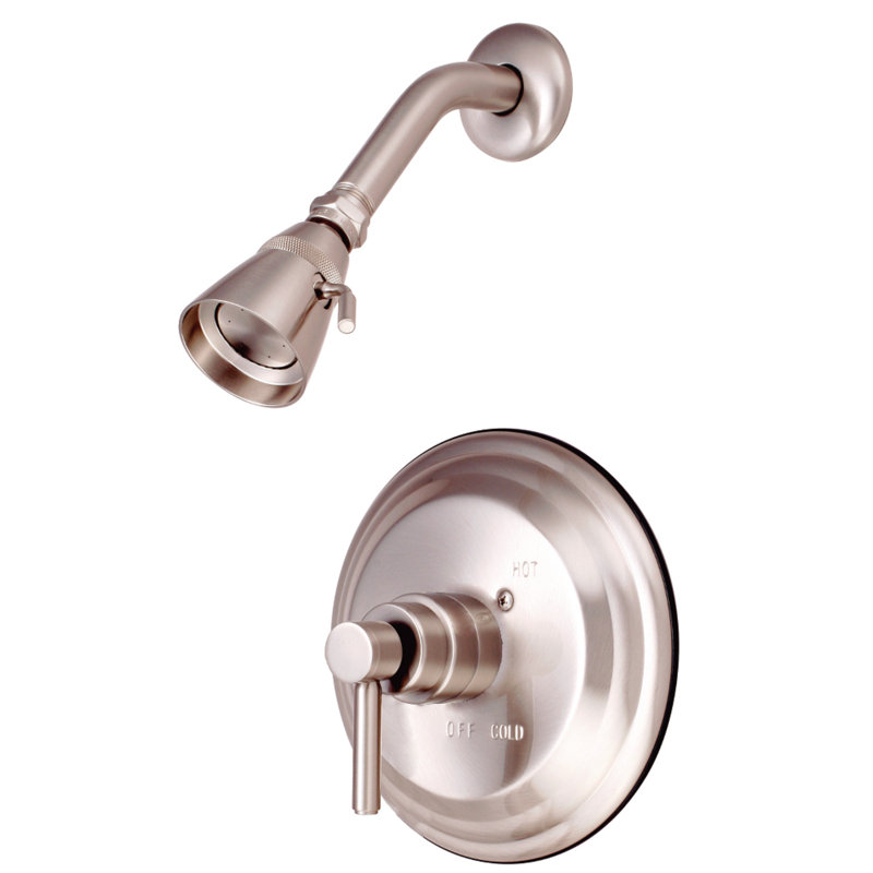 Kingston Brass Single-Handle Pressure Balanced Shower Faucet, Trim Only, Brushed Nickel