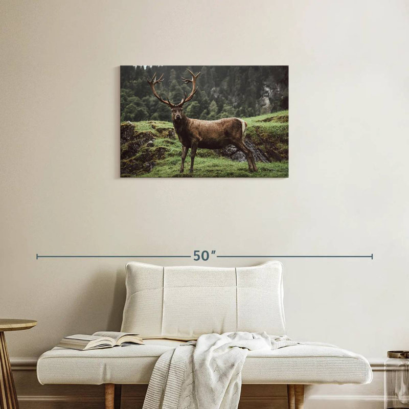 Brampt Majestic Mountain Deer, 20" H x 30" W