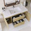 Meuble-lavabo mural simple 48 po avec plateau en résine intégré blanc-2061059039-2061059038