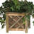 34'' Faux Flowering Topiary in Wood Basket