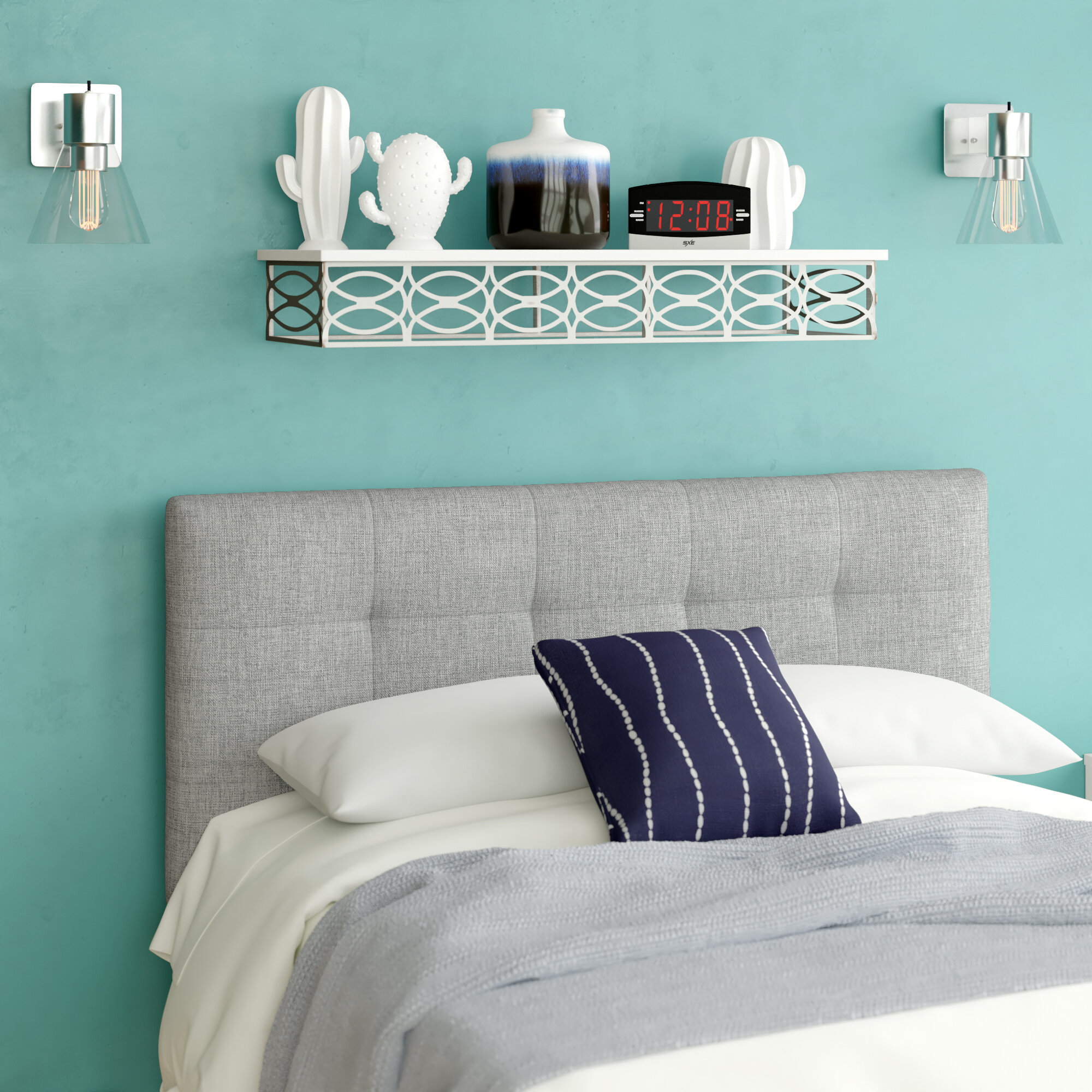 Abraham upholstered outlet panel headboard