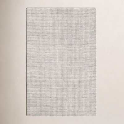 Hand-Tufted Striped Wool Rug