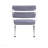 Gray Fabric & White Finish Office Chair-1059509947