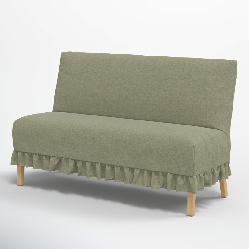 Maggie Slipcover Dining Banquette, Zuma Laurel Textured Linen