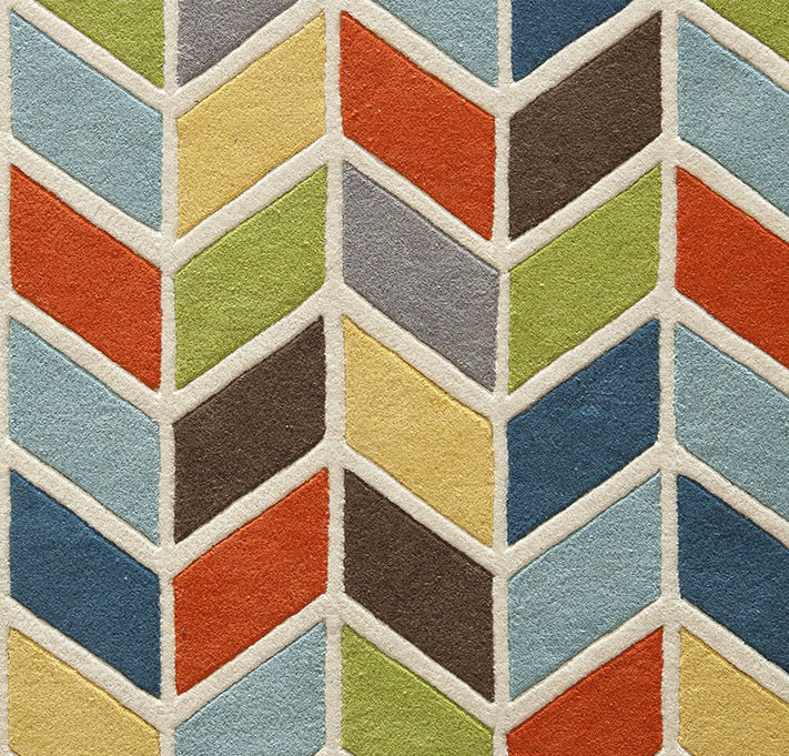 Delhi Chevron Area Rug, Rectangle 3'6" x 5'6"