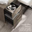 Bureau en L 72 po 3 positions assis-debout en gris cendré-815990168