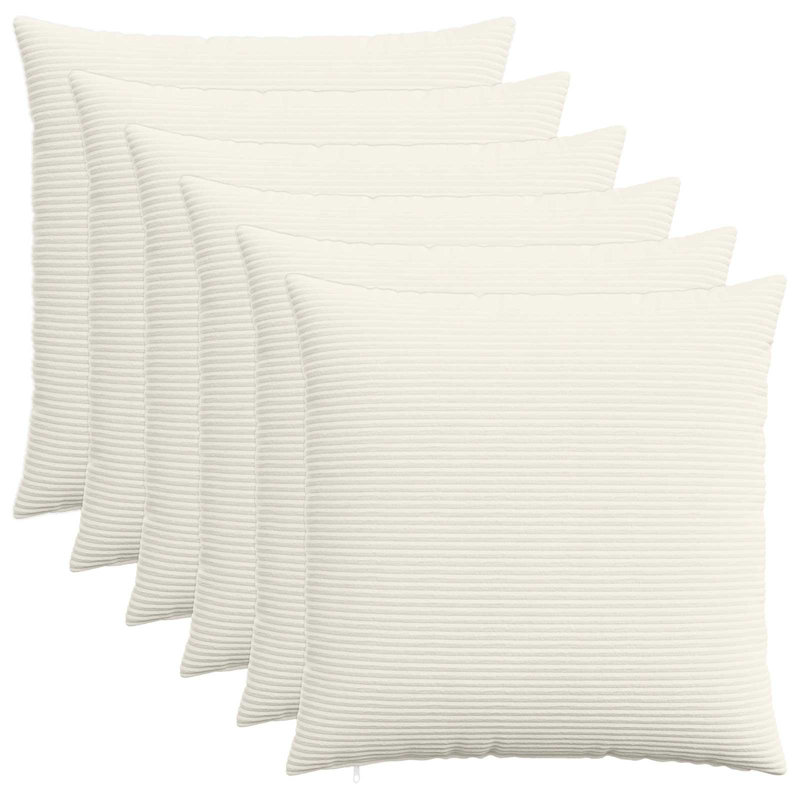 Light Grey Cushion Cover, Square 65cm, Cream