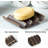 Bathroom Soap Dish For Shower, Bar Soap Holder With Self Drain, Ceramic Soap Saver Tray For Bathroom Sink, Kitchen Counter, Drain Fluted Design To Lift Soap Keep Dry-850319948