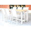 Tribeca Outdoor 5 - Piece Teak Aluminum Counter Height Narrow Bar Set-341673258-341673262-341673263
