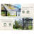  Grower’s Haven AMERLIFE Greenhouse - Outdoor Aluminum Polycarbonate Greenhouse With Ventilation And Rain Gutter, Double Doors With Hook, Walk In Greenhouse For Outdoors, Backyard, Garden-100134484-100134485