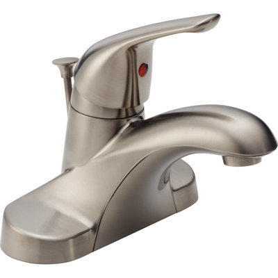 Centerset Single-handle Bathroom Faucet with Drain Assembly
