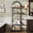 70.87'' Tall Arched Bookshelf, 5 Tier Bookcase With Metal Frame-1374317662