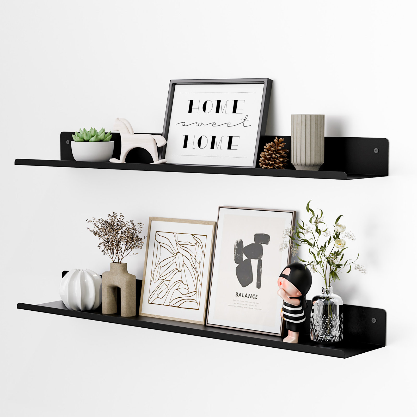 Floating Shelf, 1.97" H x 24" W x 3.93" D