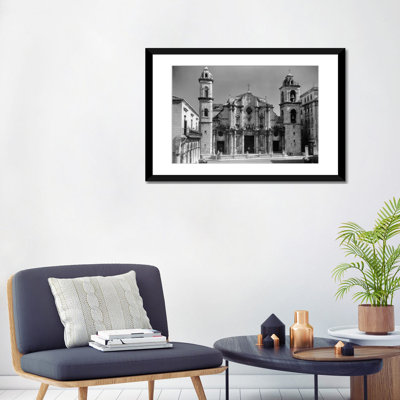 Reproduction de photo sur toile tendue, "pendant années 1930-1940s columbus cathedral fabriquée 1777 havane cuba"