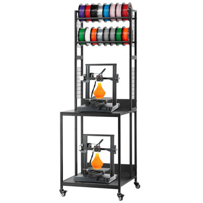 3D Printer Filament Storage Rack 4-Tier 3D Printer Stand with Storage