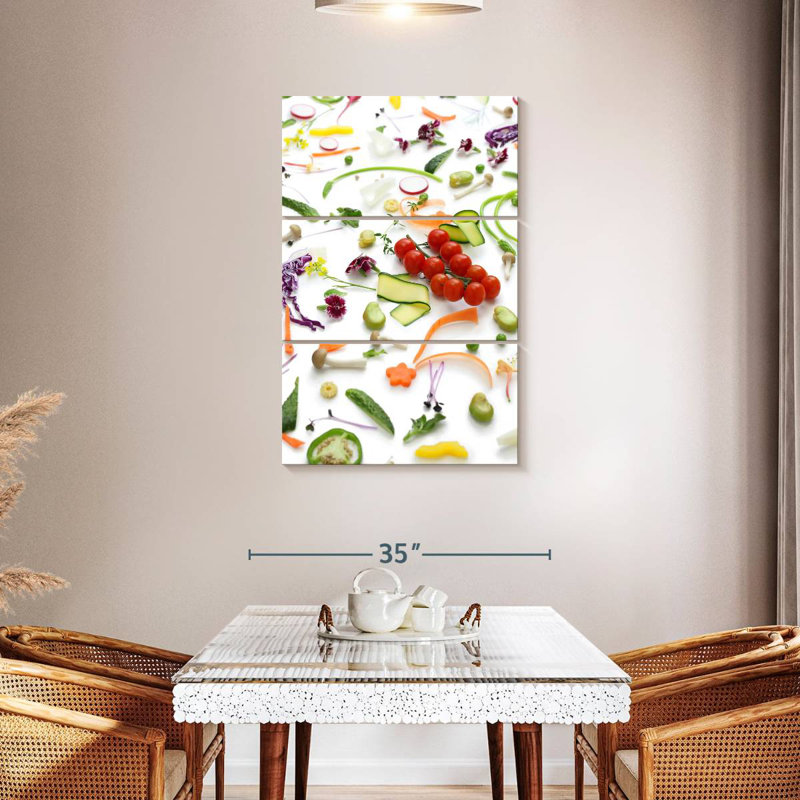 Yarlin Vegetable Varieties, 45" H x 28" W
