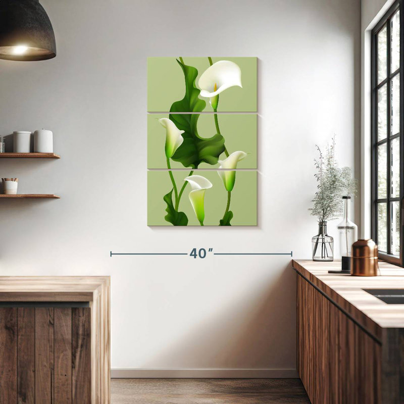 Harnek lys Calla blanc, H 38 po x l 24 po