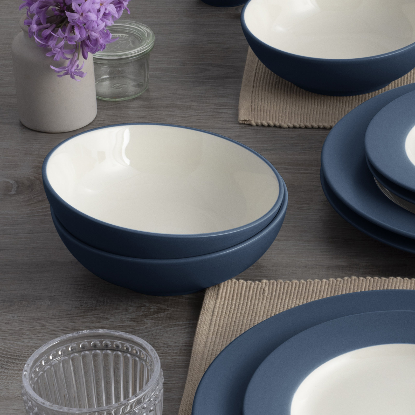 Noritake Colorwave Soup/Cereal Bowls, 7", 22 Oz., Blue