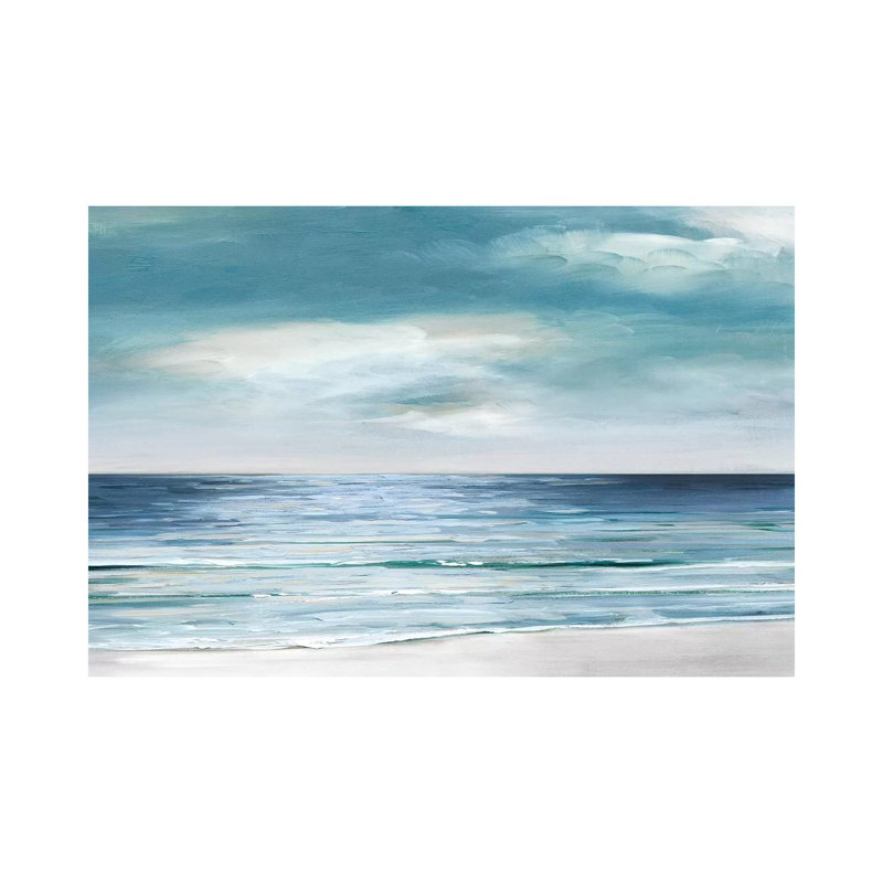 Blue Silver Shore by Sally Swatland - Gallery-Wrapped Canvas Giclée on Canvas, Canvas, 66.04 cm H x 45.72 cm W 3.175 cm D
