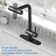 A Waterfall Kitchen Faucet With A Pull-down Shower Head, Single Handle, And 360° Rotation.