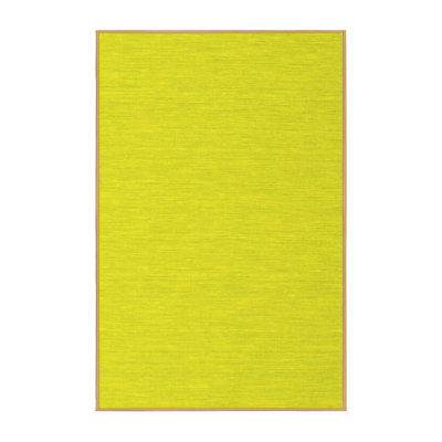Tapis jaune en chenille / polyester tissé à la machine