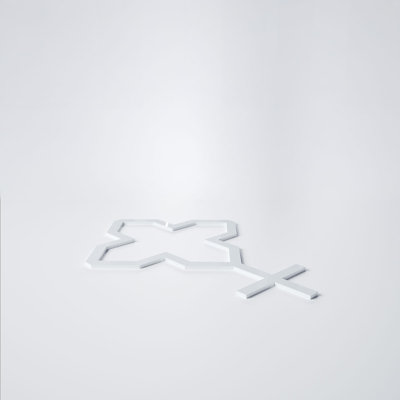Panneaux muraux décoratifs en acrylique Laird, très petit, l 10 3/8 po x H 7 3/8 po x T 1/8 po, blanc