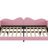Upholstered Daybed With Cloud-Shaped Backrest-861913832