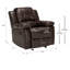Fauteuil inclinable et oscillant en cuir Charlott-2063827219