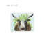 Art mural en toile 24 po x 18 po Steer With Olive Crown