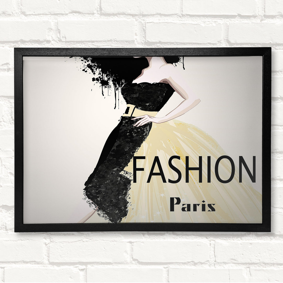 Paris Couture Gerahmter Druck