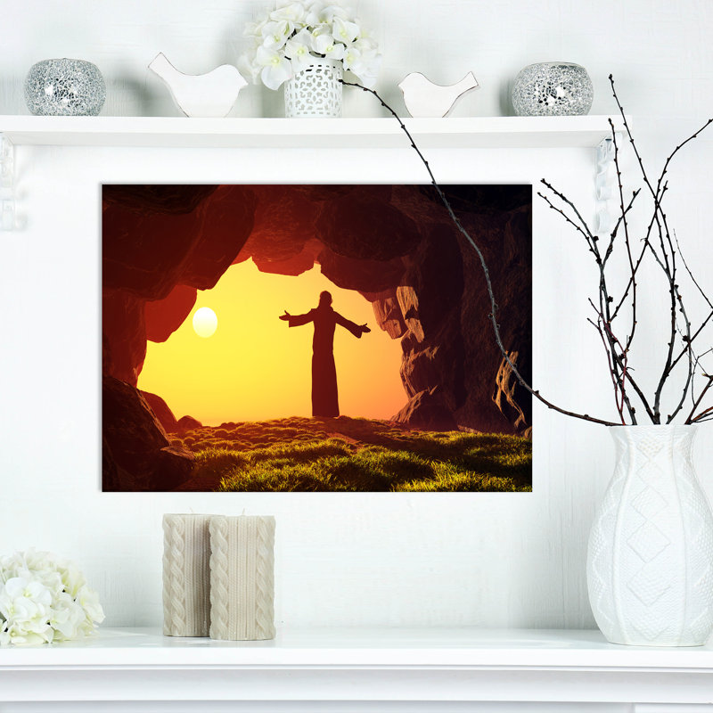 «Man Praying», reproduction d'impression, H 20 po x l 20 po x P 1 po, Toile tendue